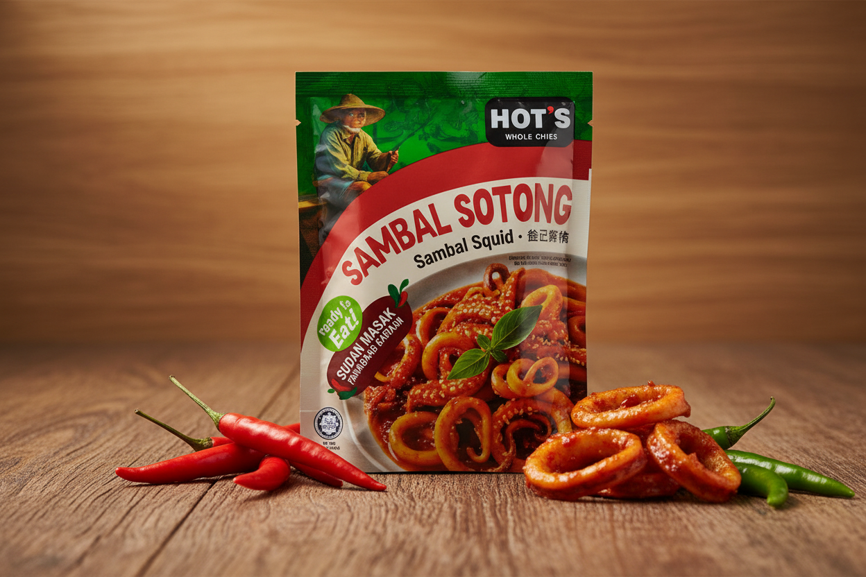 HOT'S Sambal Sotong — Product Shot
